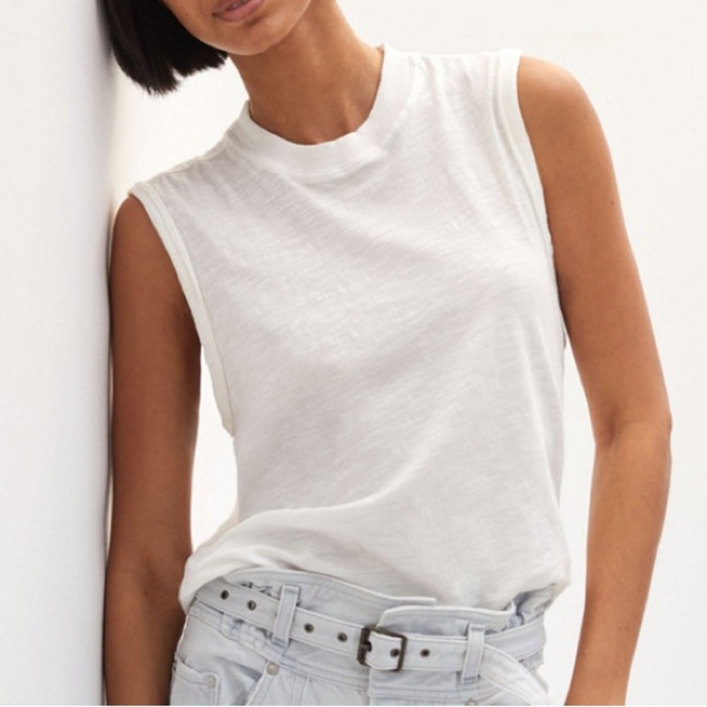 Anthropologie mock neck tank
